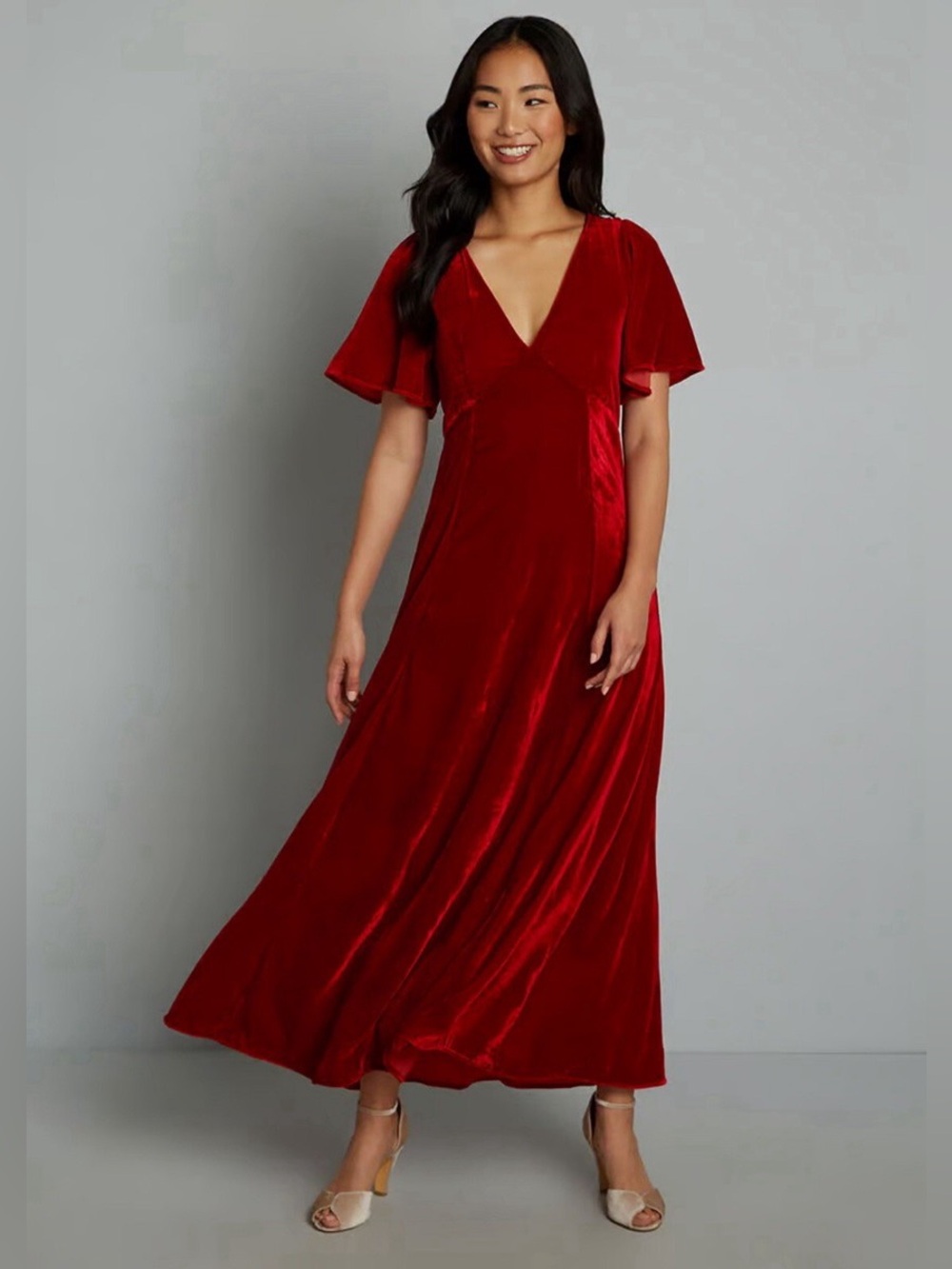 ModCloth | Captivating Charisma Velvet Maxi Dress